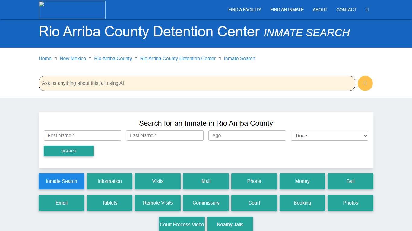 Rio Arriba County Inmate Search & Roster Find Inmates NM