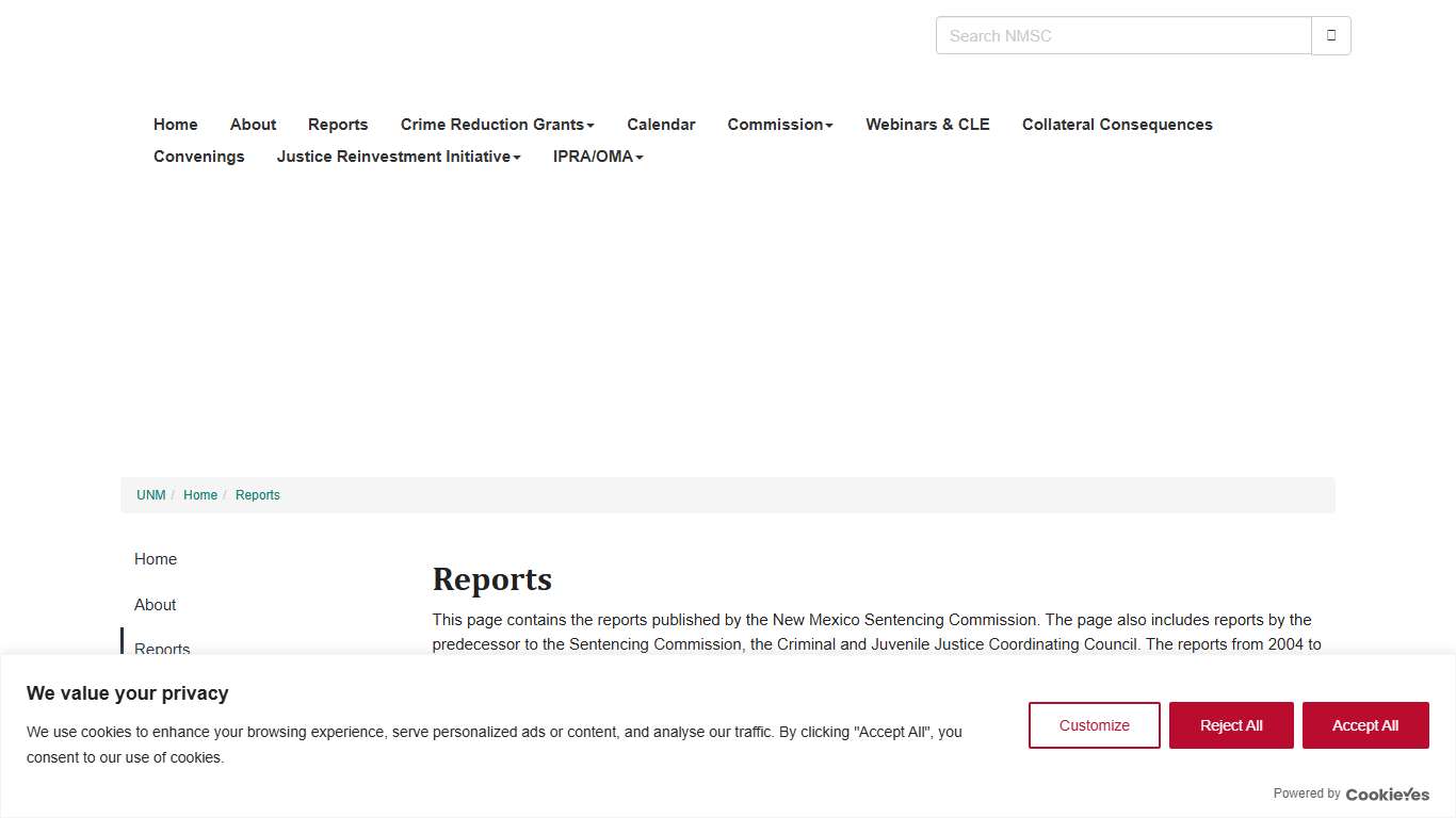 Reports :: New Mexico Sentencing Commission The University of New Mexico